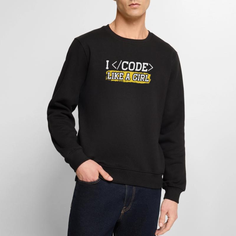 Programmieren Coder Programmierer Girl Männer Premium Bio Pullover