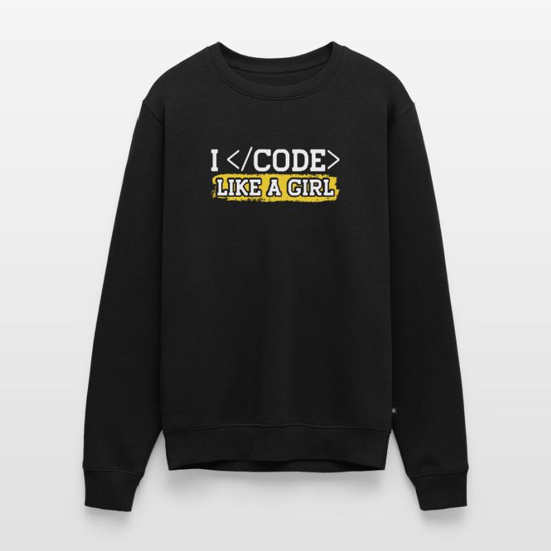 Programmieren Coder Programmierer Girl Männer Premium Bio Pullover