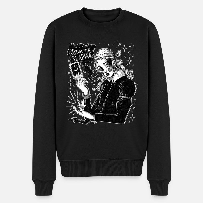 Okkult Goth Gothic Punk Grunge - Männer Premium Bio Pullover - Schwarz
