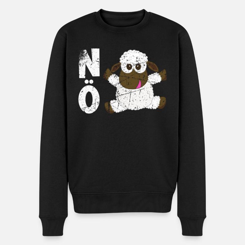 Statement Nö keine Lust Kein Bock - Männer Premium Bio Pullover - Schwarz