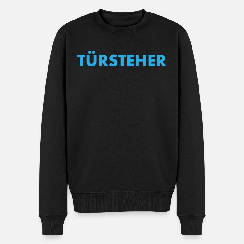 Türsteher - Männer Premium Bio Pullover - Schwarz