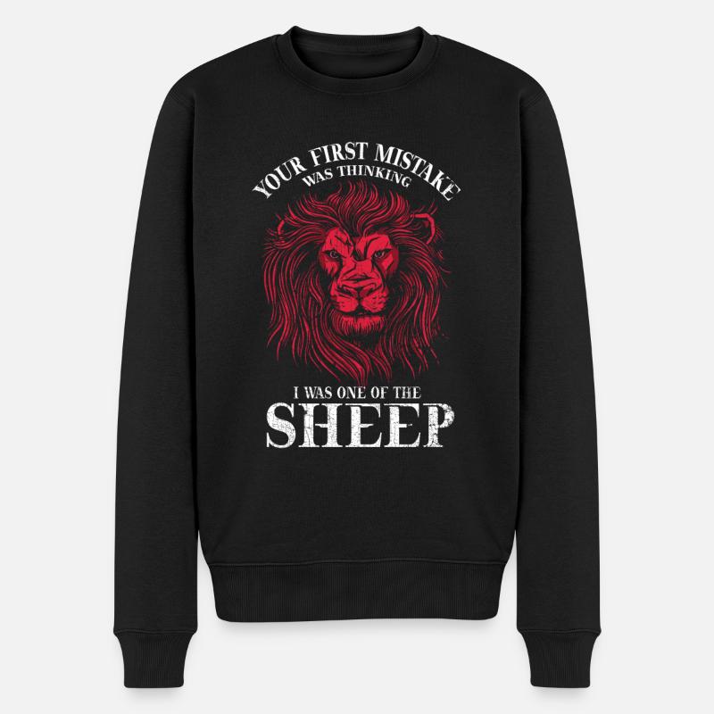 Ihr Erster Fehler War, Zu Glauben, Ich Wäre Einer - Männer Premium Bio Pullover - Schwarz