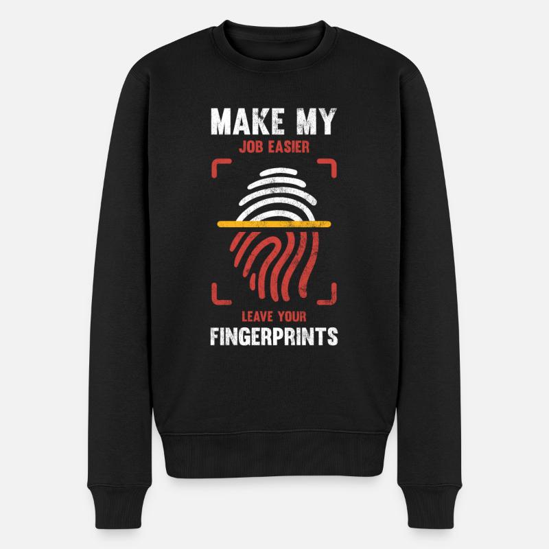 Faciliter mon travail Partir - Pull Premium bio Homme - noir