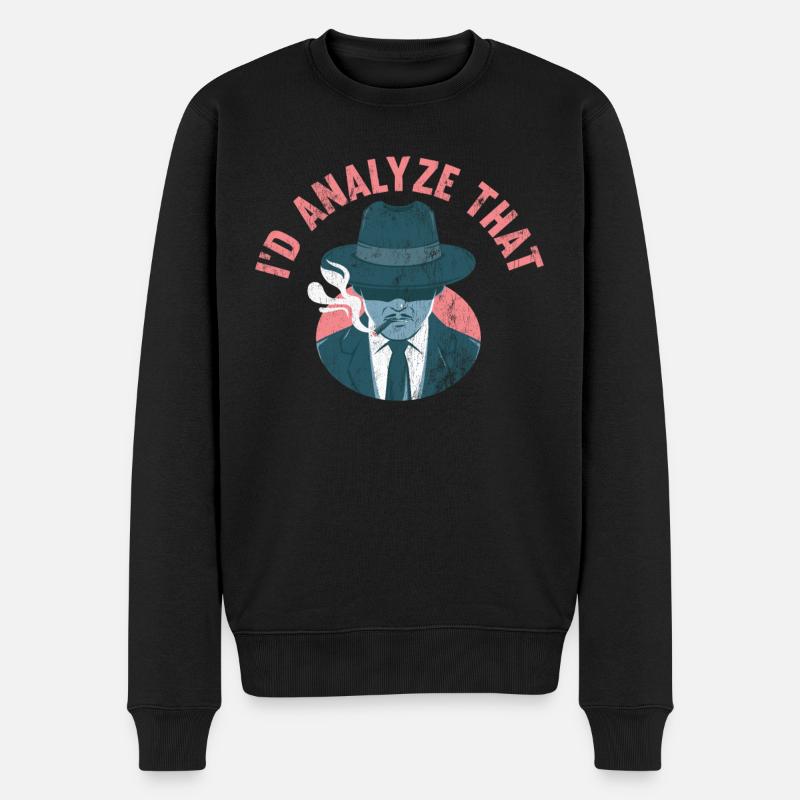 J’analyserais cela, les enquêteurs - Pull Premium bio Homme - noir