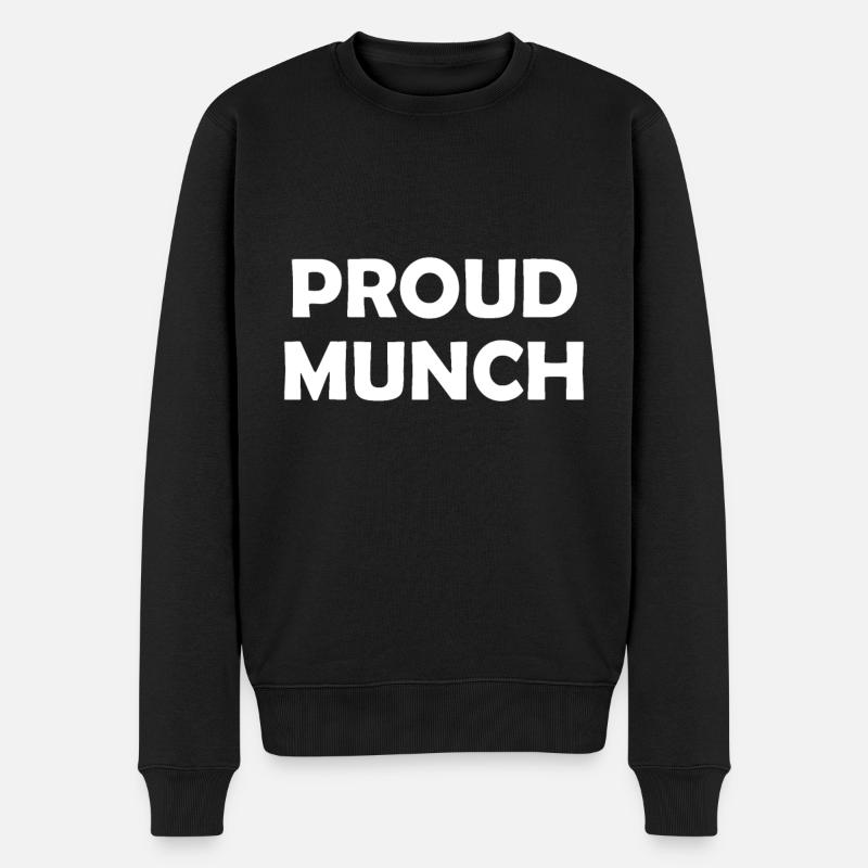 Stolzer Munch - Männer Premium Bio Pullover - Schwarz