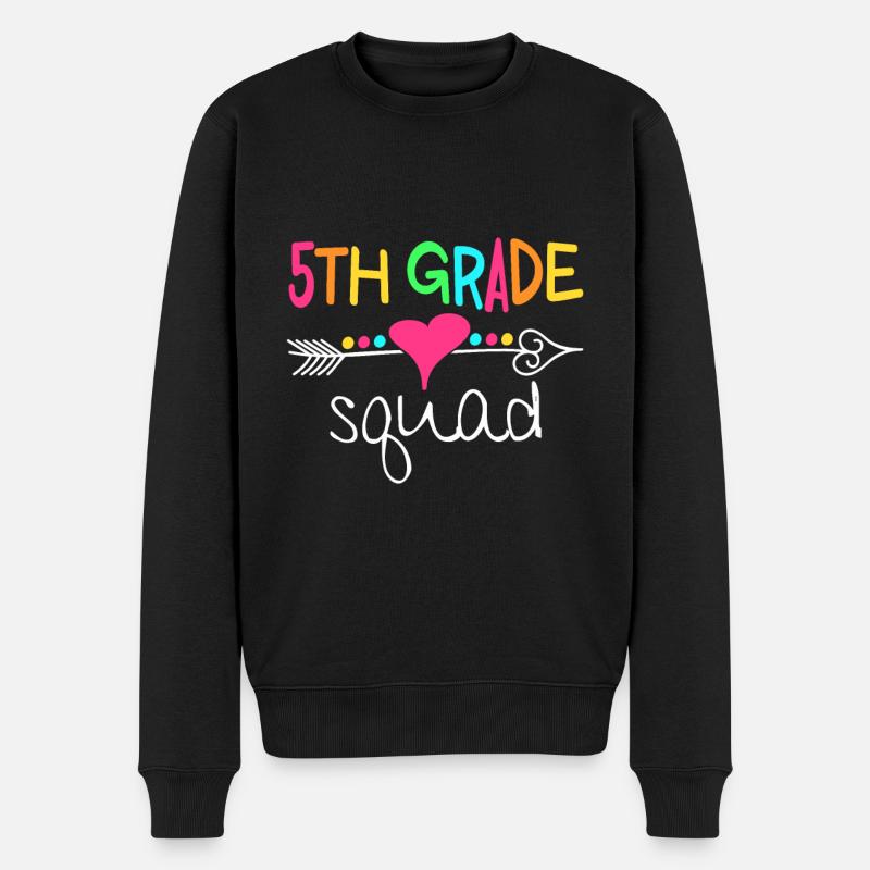 Kader der 5. Klasse Fünftes Lehrerschülerteam - Männer Premium Bio Pullover - Schwarz