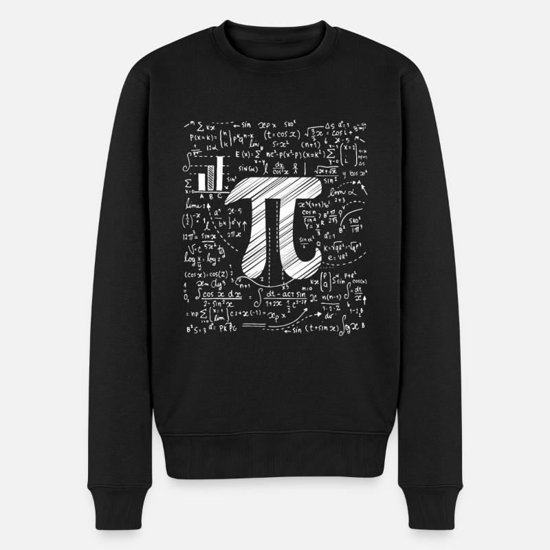 Pi-Day-Mathe-Gleichung - Männer Premium Bio Pullover - Schwarz