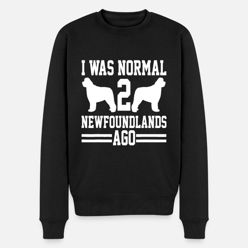 Neufundländer Hund - Männer Premium Bio Pullover - Schwarz