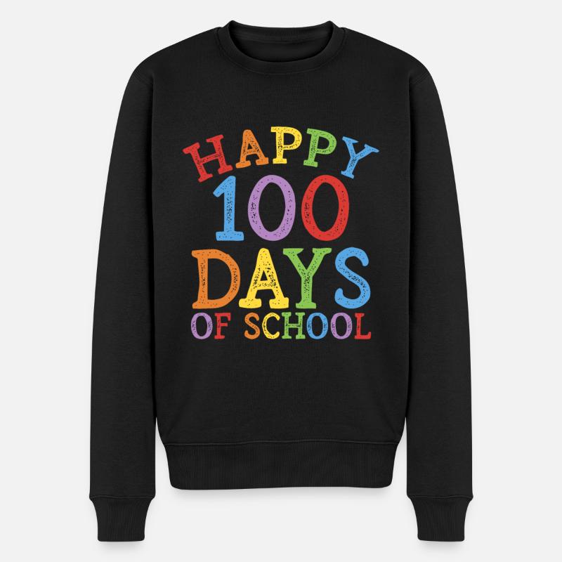 100 jours d’école heureux - Pull Premium bio Homme - noir