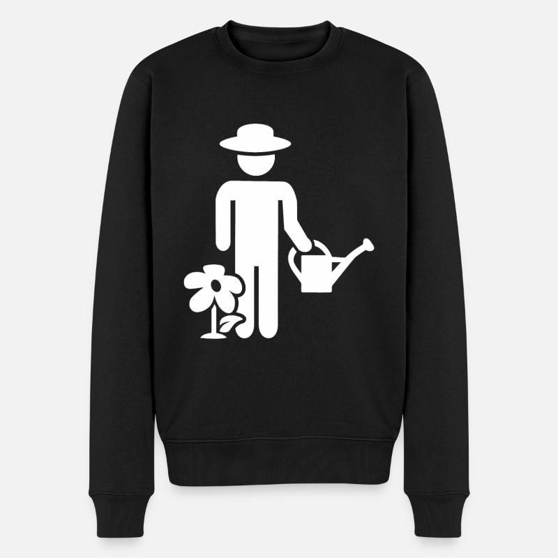 Arrosoir jardinier - Pull Premium bio Homme - noir