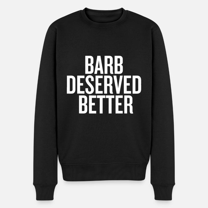 Barb hat mehr Witz verdient - Männer Premium Bio Pullover - Schwarz