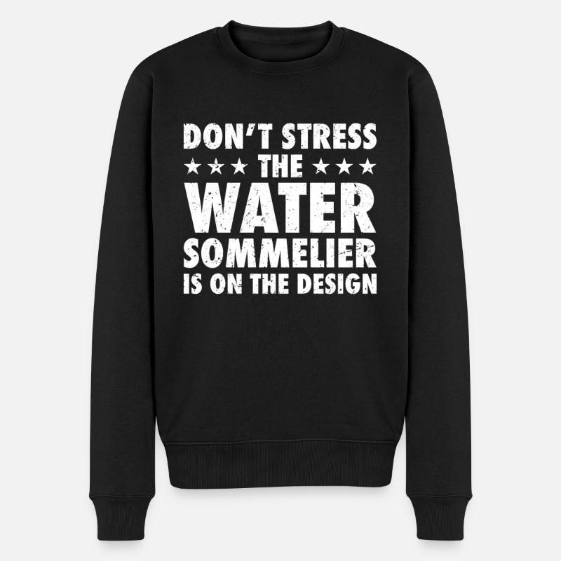 Sommelier de l’eau - Pull Premium bio Homme - noir