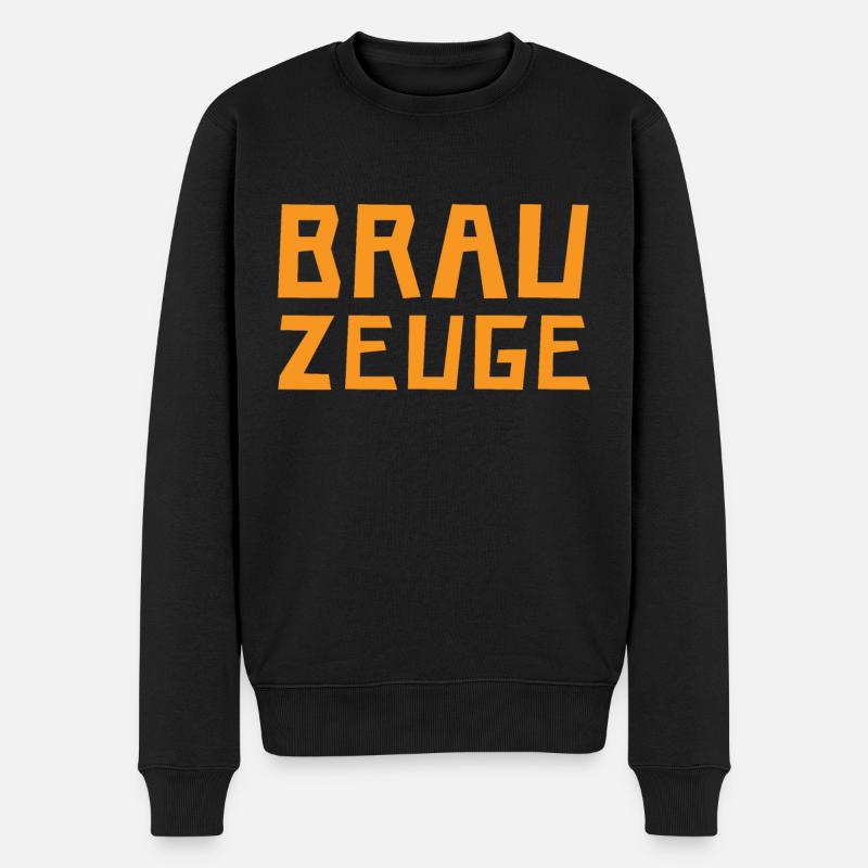 Brewman Beer Drinker - Männer Premium Bio Pullover - Schwarz