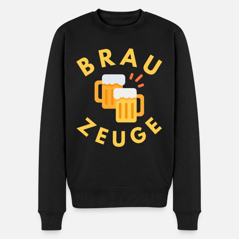 Brewware-biertrinker - Männer Premium Bio Pullover - Schwarz