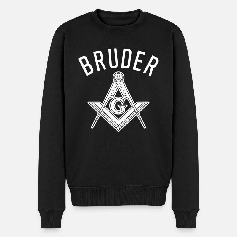 Frère maçonnique - Pull Premium bio Homme - noir