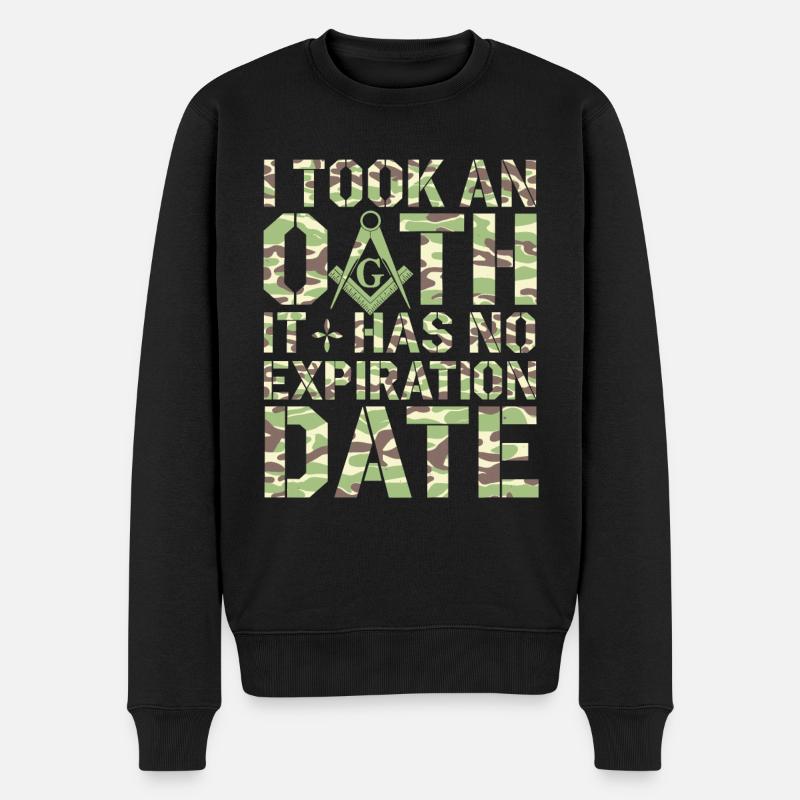 Maçon Maçon Maçon Camo Franc-maçon - Pull Premium bio Homme - noir