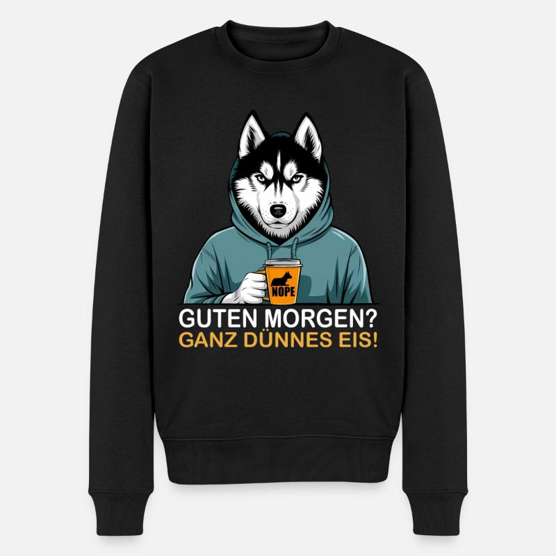 Bonjour glace très mince - Pull Premium bio Homme - noir