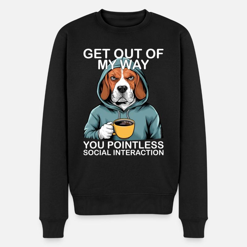 Drôle de beagle - Pull Premium bio Homme - noir