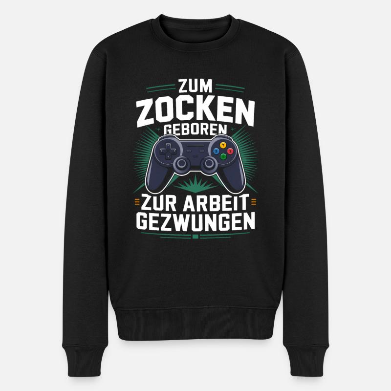 Gamer Gaming Zocken Zocker - Pull Premium bio Homme - noir