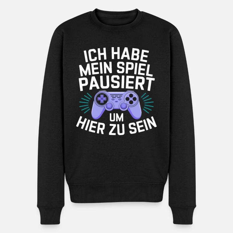 Gamer Gaming Zocken Zocker - Pull Premium bio Homme - noir
