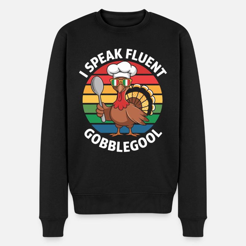Dinde Thanksgiving Day Gobblegool - Pull Premium bio Homme - noir