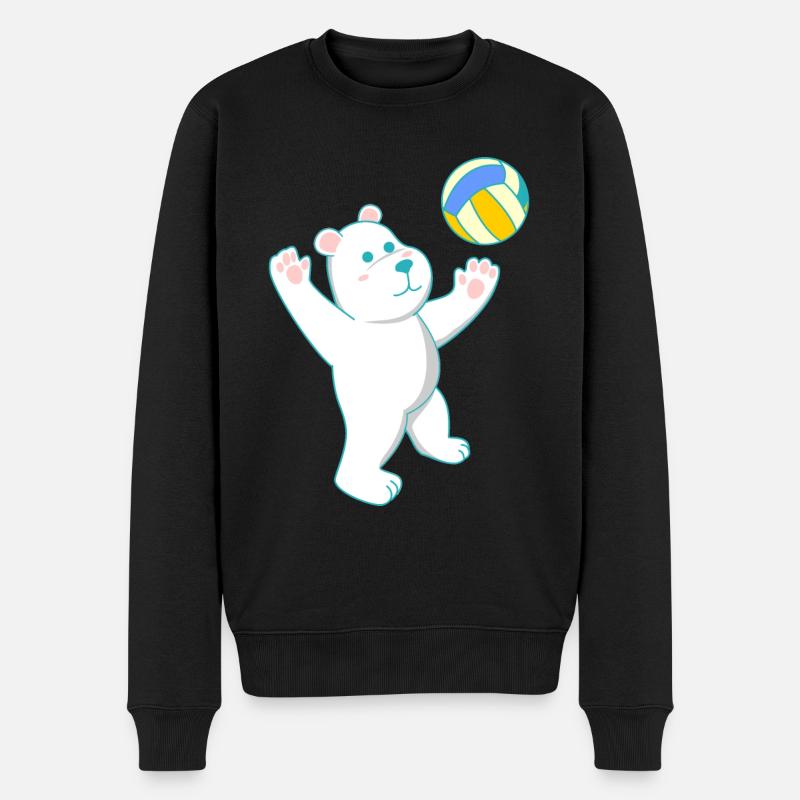 Volleyball Ours polaire - Pull Premium bio Homme - noir