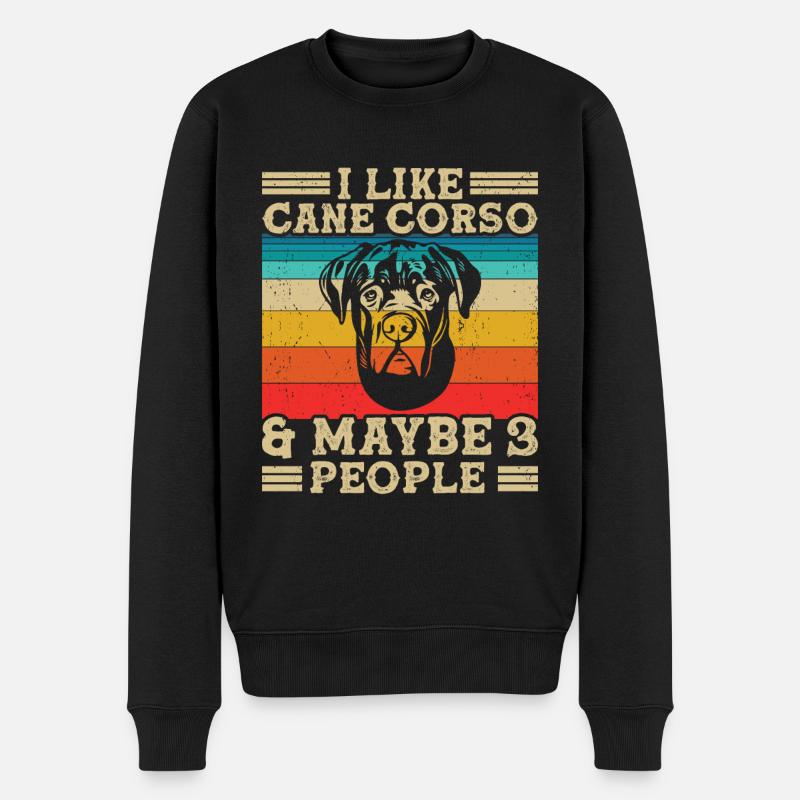 Cane corso - Pull Premium bio Homme - noir