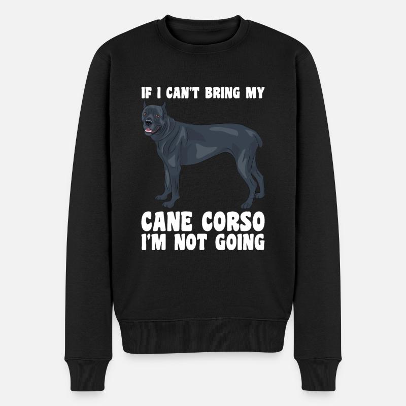 Cane Corso - Männer Premium Bio Pullover - Schwarz