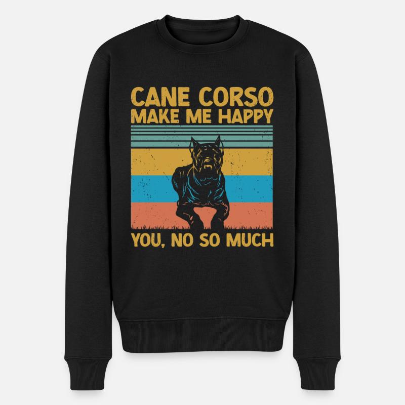 Cane corso - Pull Premium bio Homme - noir