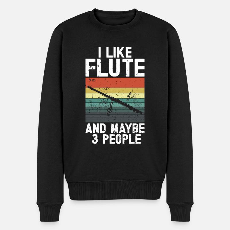 Flûte - Pull Premium bio Homme - noir