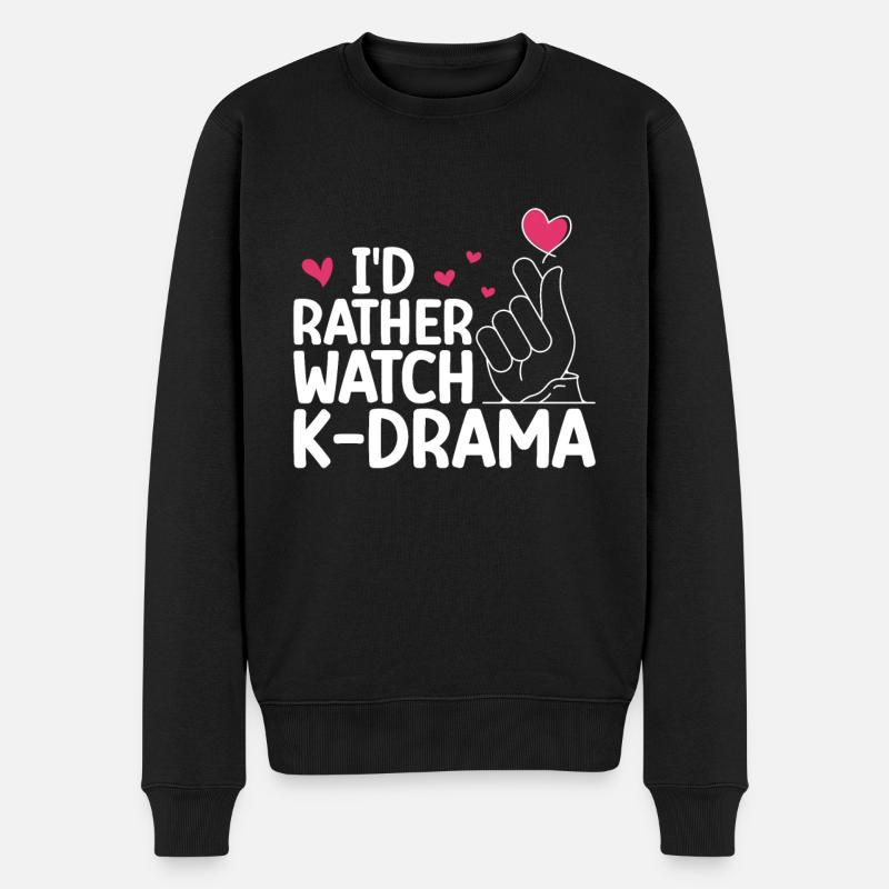 K-Drame - Pull Premium bio Homme - noir