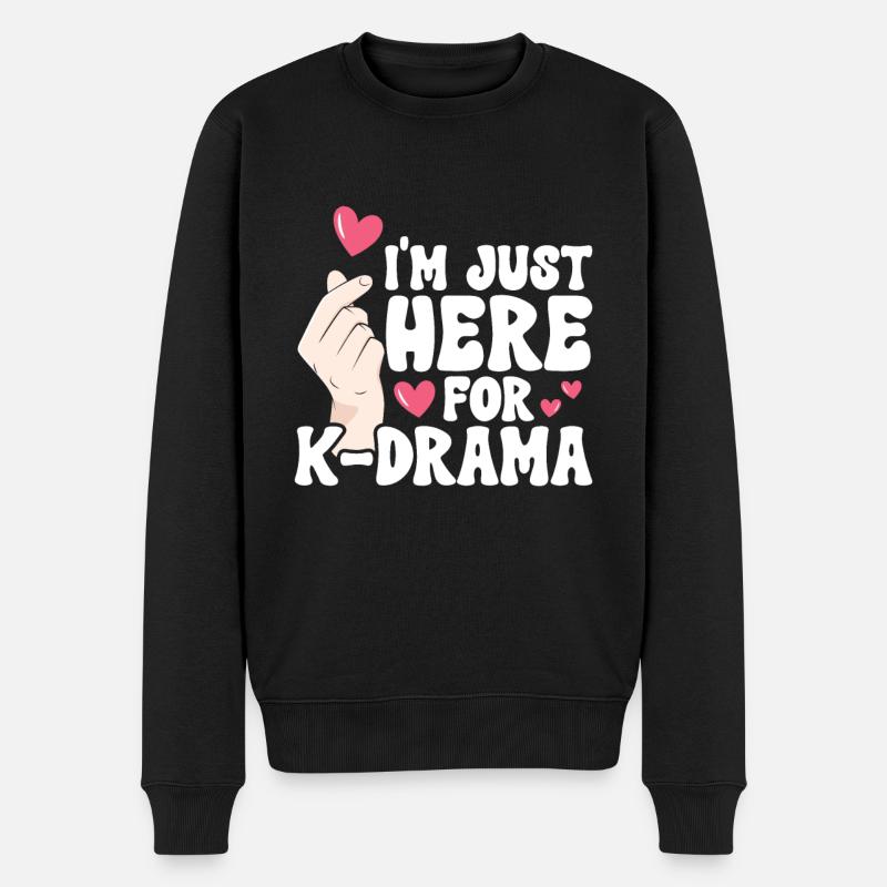 K-Drame - Pull Premium bio Homme - noir