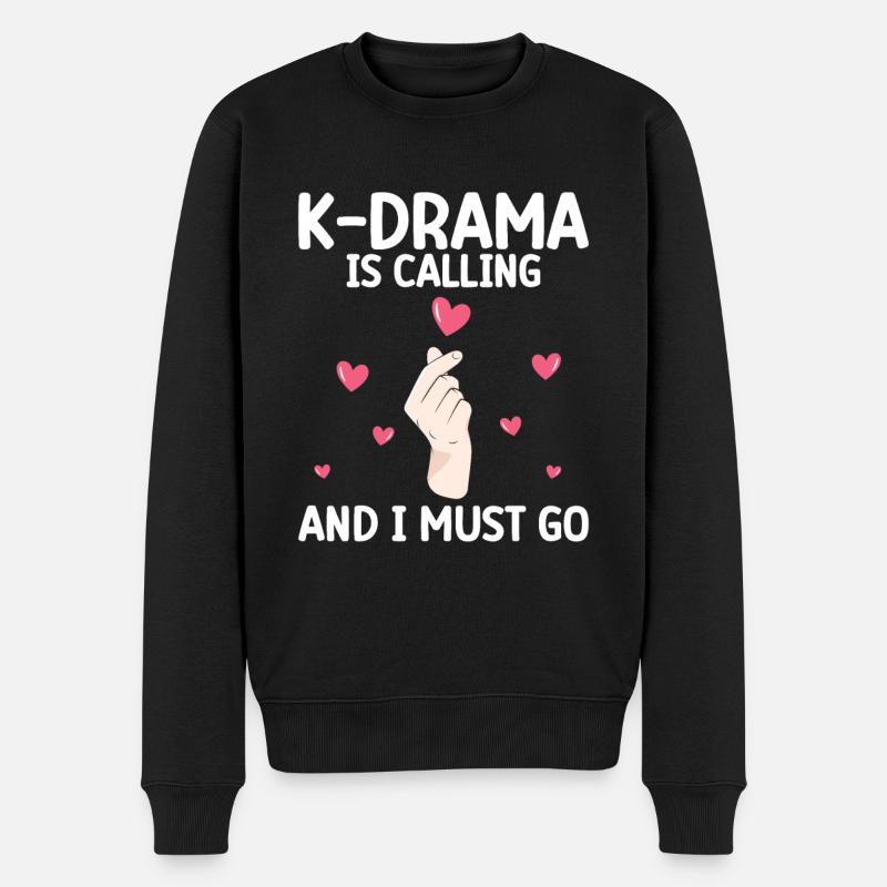 K-Drame - Pull Premium bio Homme - noir