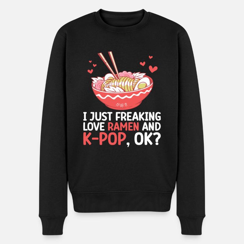 Ramen K-Pop - Pull Premium bio Homme - noir