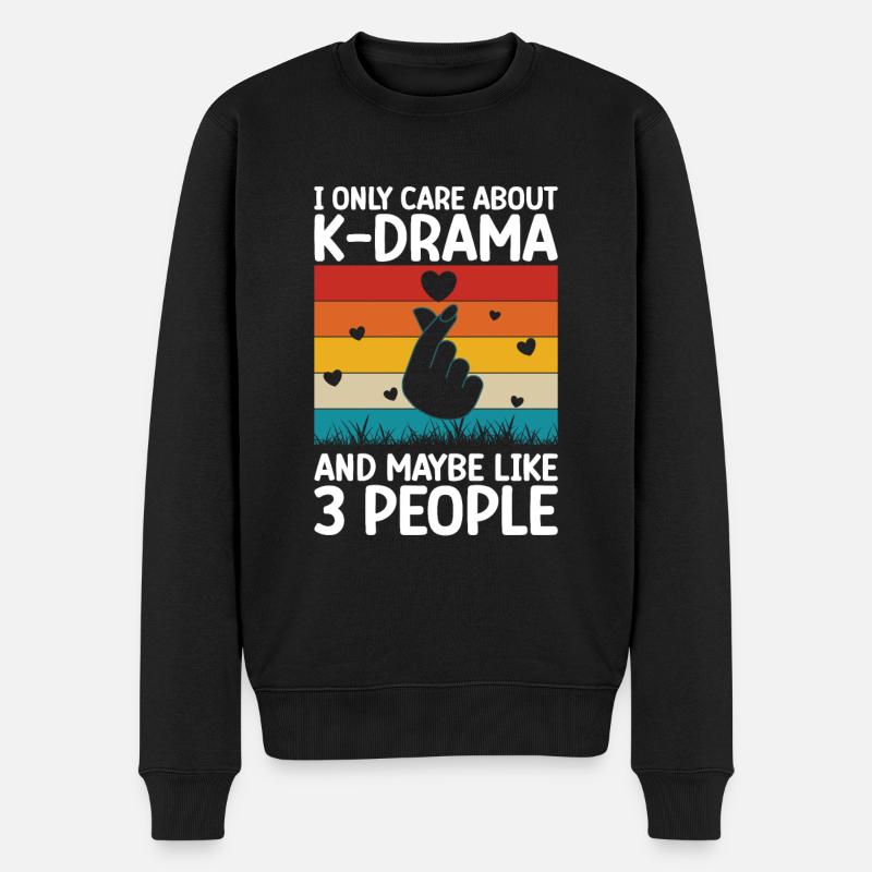 K-Drame - Pull Premium bio Homme - noir