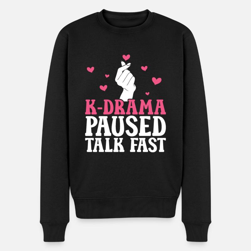 K-Drame - Pull Premium bio Homme - noir