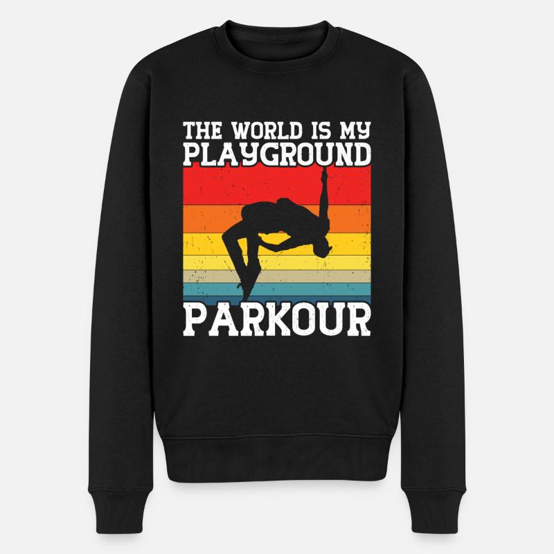 Parkour - Pull Premium bio Homme - noir
