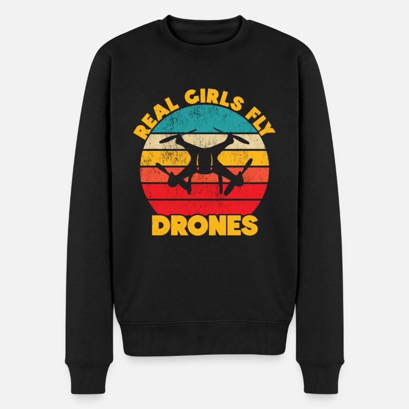 Drone - Pull Premium bio Homme - noir