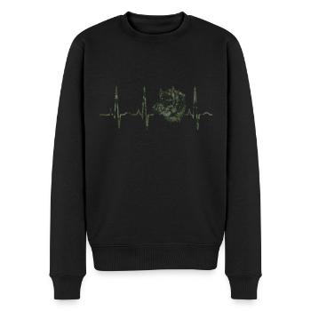 Schweinejagd Jäger Schweinejagd - Männer Premium Bio Pullover - Schwarz - Vorne - Nico (187cm)