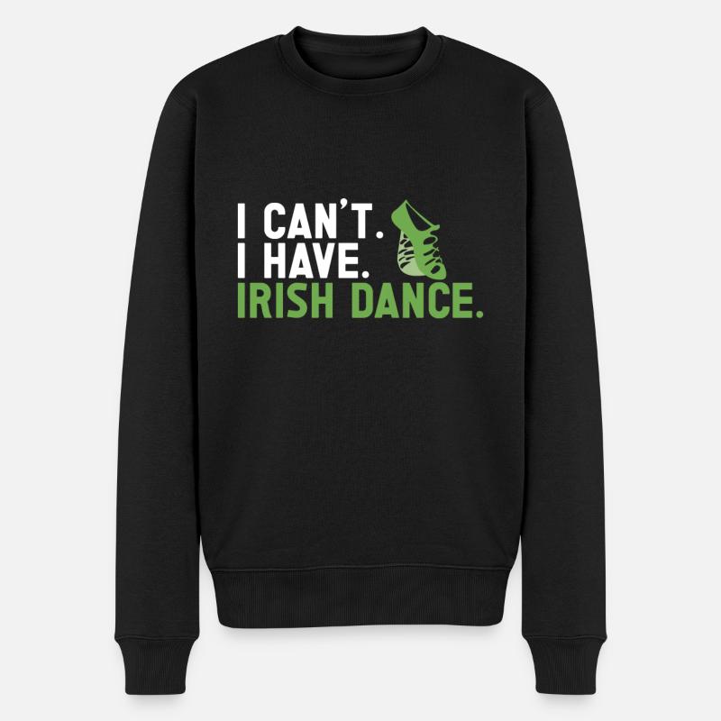 Irish Dance St. Patrick's Dance - Men's Premium Organic Jumper - black