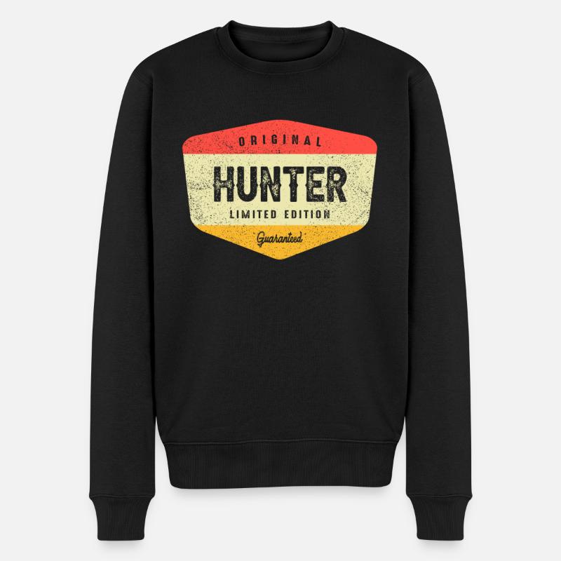 Hunter Personalized Name - Hunter - Men's Premium Organic Jumper - black