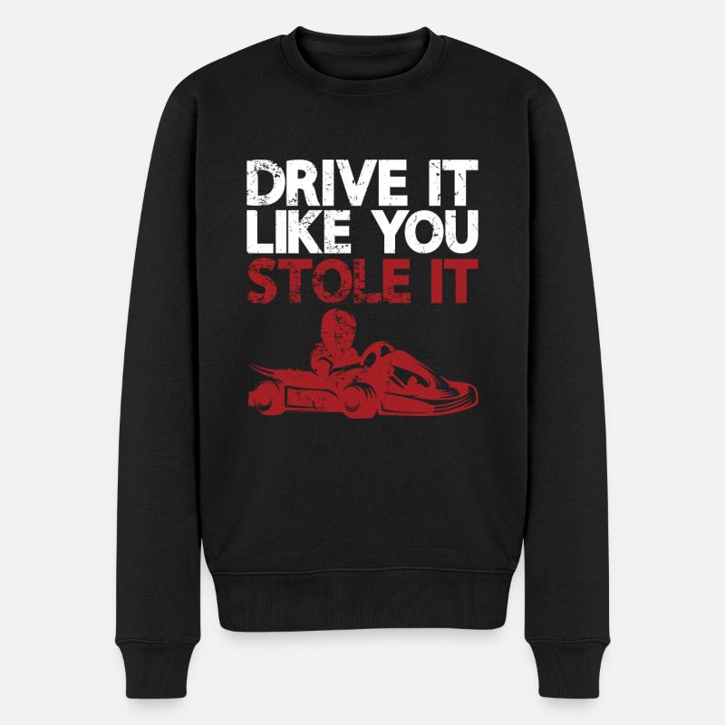 Faire du karting - Pull Premium bio Homme - noir