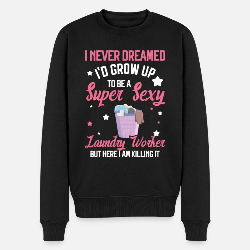 Travailleurs de lavage - Pull Premium bio Homme - noir