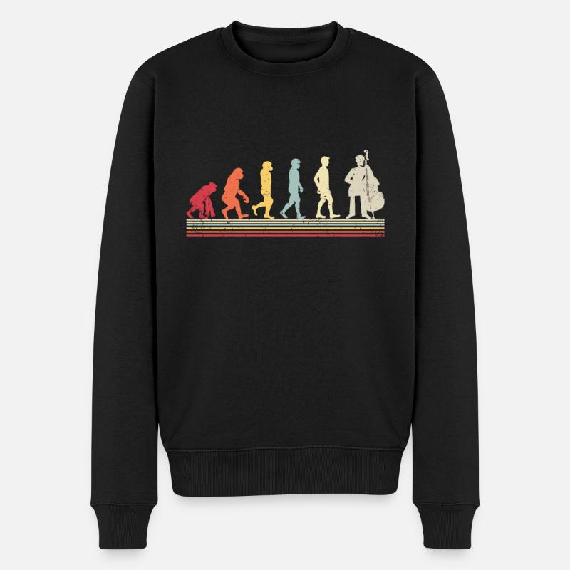 Violoncelle -Instrument de musique - Pull Premium bio Homme - noir