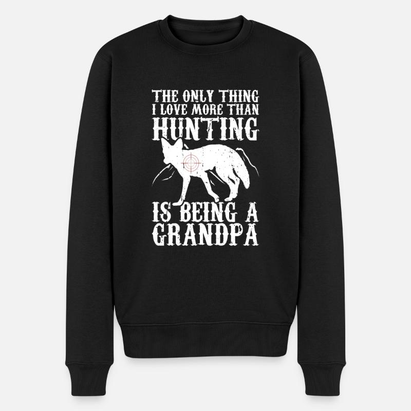 Chasse au coyote - Pull Premium bio Homme - noir