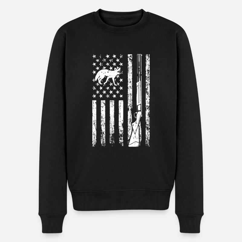 Chasse au coyote - Pull Premium bio Homme - noir
