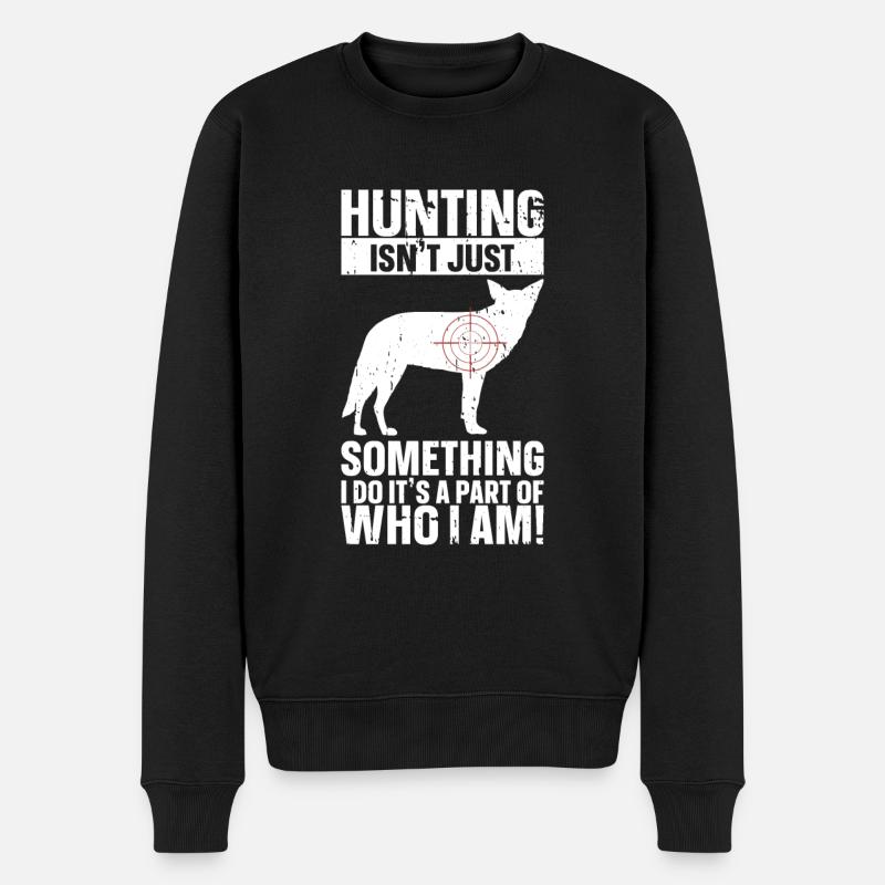 Chasse au coyote - Pull Premium bio Homme - noir