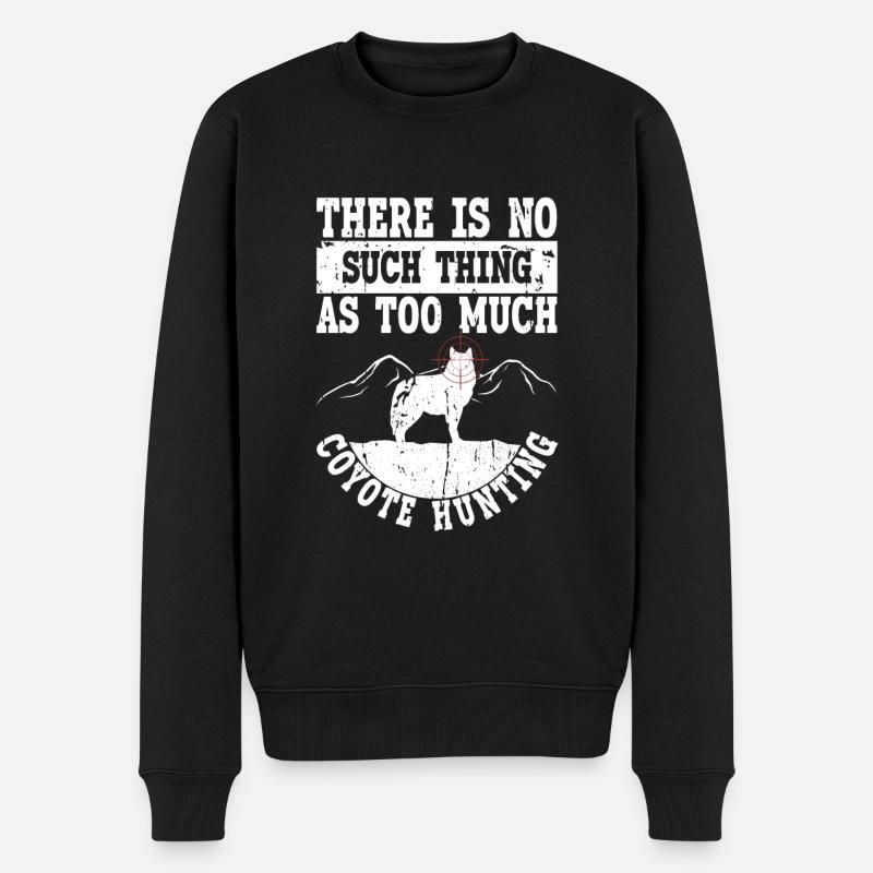 Chasse au coyote - Pull Premium bio Homme - noir