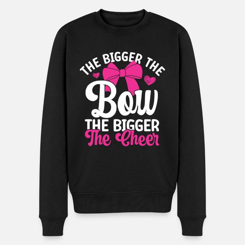 Cheerleader - Männer Premium Bio Pullover - Schwarz
