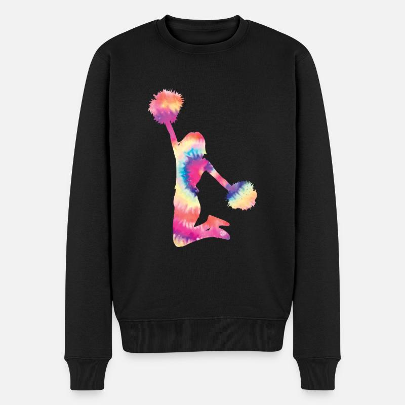 Cheerleader - Männer Premium Bio Pullover - Schwarz